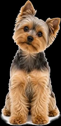 A Yorkshire Terrier looking ahead